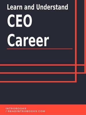 cover image of Learn and Understand CEO Career